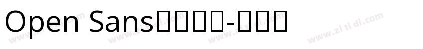 Open Sans英文字体字体转换